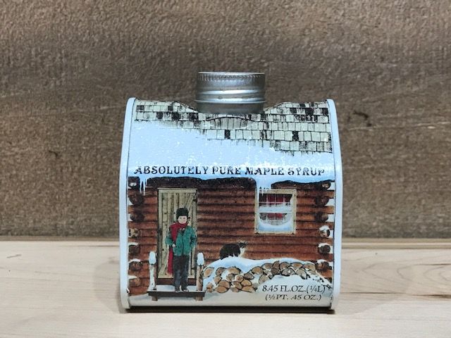 Maple Syrup Log Cabin Container